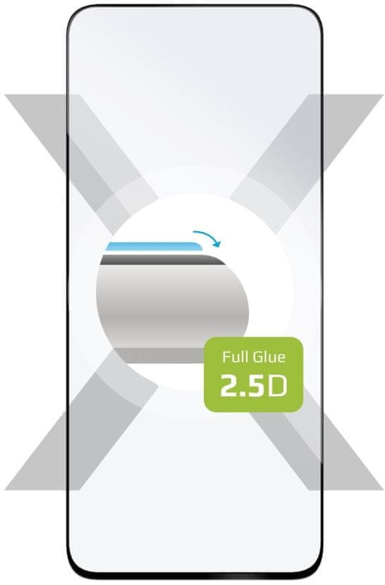 FIXED Ochranné tvrdené sklo Full-Cover pre Xiaomi Redmi Note 12 5G, lepenie cez celý displej, čierne, FIXGFA-1099-BK